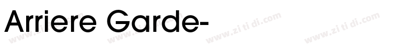 Arriere Garde字体转换